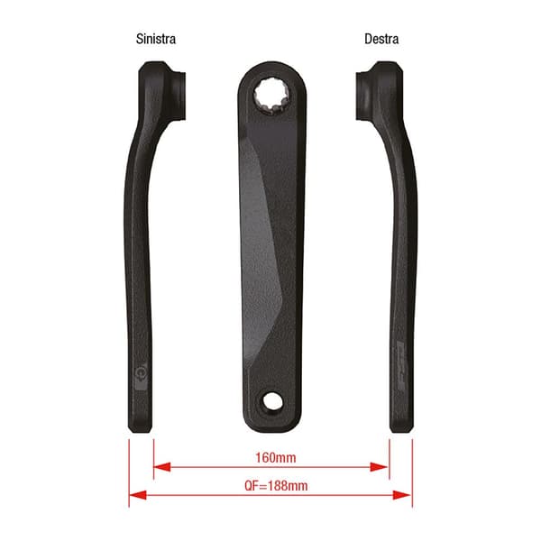 Fsa Vänster Vev E-bike Ck-220/is Svart 170 mm