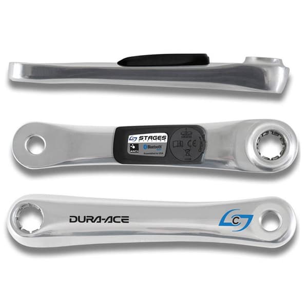 Stages Cycling Vänster Effektmätare Shimano Dura Ace Track 7710 Silver 175 mm
