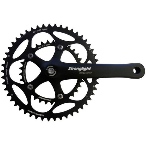Stronglight Kranksæt Impact 110 Sort 175 mm / 50/34t