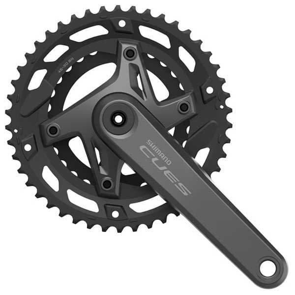 Shimano Cues U6000-2 Kranksæt Søvfarvet 170 mm / 46-30t
