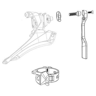 Sram Front Derailleur Force E-tap Axs Spare Parts Kit Svart