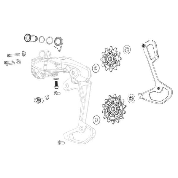 Sram Växelremskiva Bak Gx Dh Svart 7s