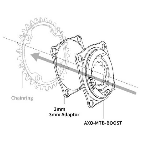 Sigeyi Adapter Til Axo Potentiometer No Boost Søvfarvet