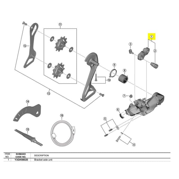 Shimano Normal Akselstøtte Rd-r9250 Søvfarvet