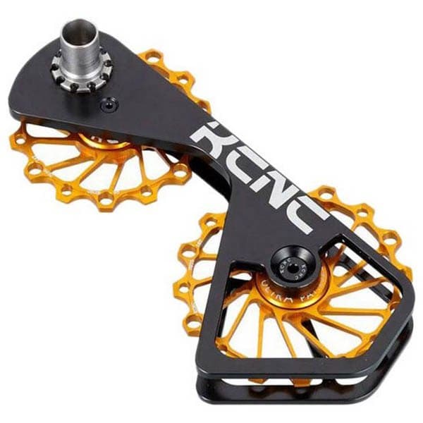 Kcnc Jockey Hjul Med Keramiske Lejer Til Shimano Dura Ace 9000/ultegra 6800 11s Sort,Gylden 14/16t