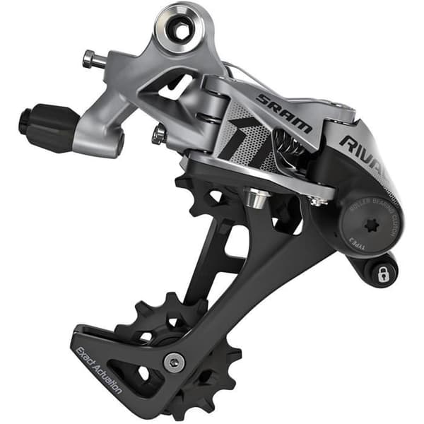 SRAM Rival1 Typ 3.0 bakväxel - 11-växlad lång bur svart/silver