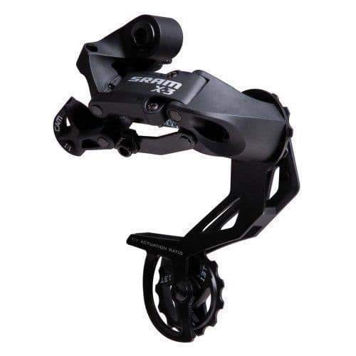 SRAM X.3 växel - Svart - Lång bur för 7-8-växlad MTB