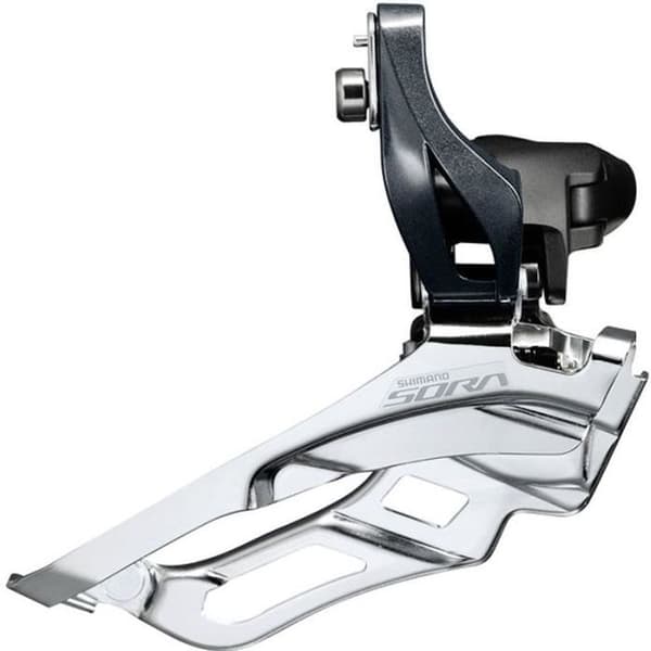 Sora FD-R3030 3x9S framväxel - SHIMANO - High Clamp - Svart