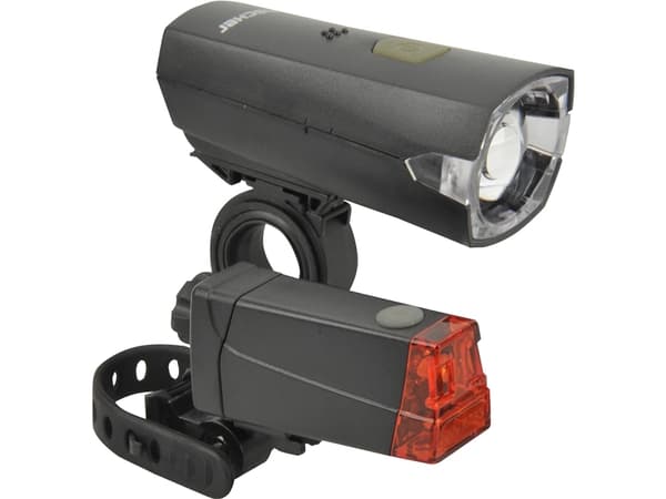 FISCHER FAHRRAD 85338 Polkupyörän valosarja LED (RGB) Paristokäyttöinen Musta