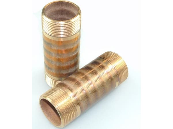 Viega nippelrør 1 1/4" x 100 mm rødgods
