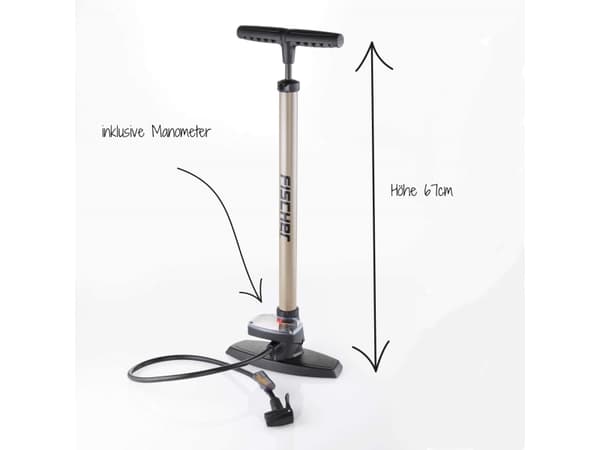 FISCHER FAHRRAD 85580 Profi Stående pumpe