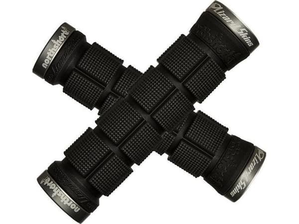 Lizard Skins LIZARDSKINS NORTHSHORE LOCK-ON styrehåndtak grå spenner 130mm sort (NY)
