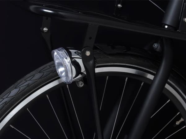 SPANNINGA Swingo XB frontlys 10 lux/50 lumen + batterier krom (SNG-H070017)
