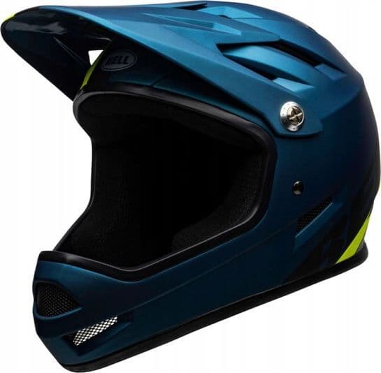 BELL Full face helmet BELL SANCTION agility matte blue hi-viz size S (52-54 cm) (NEW)