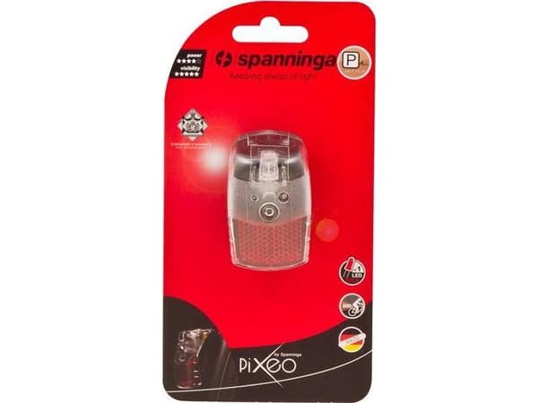 SPANNINGA Rear light on the fender SPANNINGA PIXEO XB + protector chrome (NEW)
