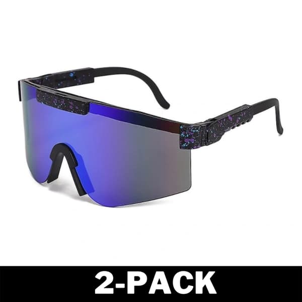 Viper Unisex Polariserede Sport Solbriller Blå / Sort