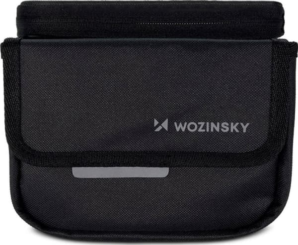 Wozinsky sykkelrammeveske sykkelveske vanntett telefonveske 1,5l svart (WBB26BK)