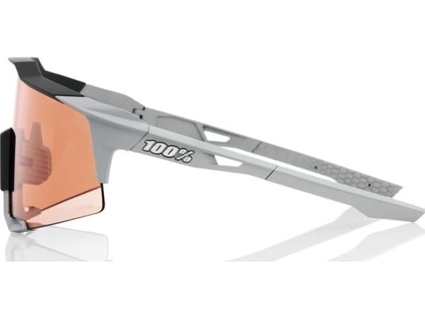 100% SPEEDCRAFT Soft Tact Stone Grey - HiPER Coral Lens (LT 52% Coral Glasses + LT 93% Clear Glasses) (UUSI 2021)