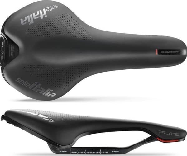 Selle Italia Siodło SELLE ITALIA FLITE BOOST KIT CARBONIO S (id match - S1) carbon +10mm 7x9, fibra-tek, czarne (DWZ)