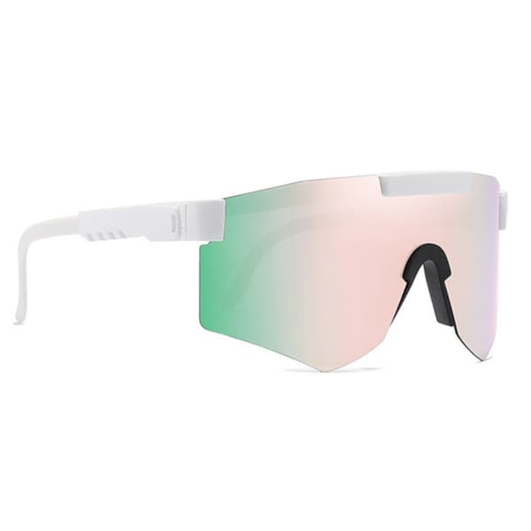 Viper Unisex Polarized Sports Solbriller White Peach