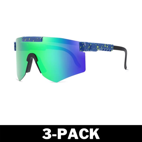 Viper Unisex Polarized Sports Solbriller Grøn / Blå