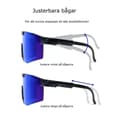 Miniatyrbillede 2 af 7: Viper Unisex Polarized Sports Solbriller Grøn / Blå
