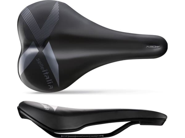 Selle Italia Siodło SELLE ITALIA X-Bow S1, FeC Alloy Rail ⌀7 mm, Soft-Tek, 310g, svart (NEW)