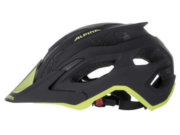 Alpina Carapax 2.0 sykkelhjelm svart-neongul matt 57-62 cm