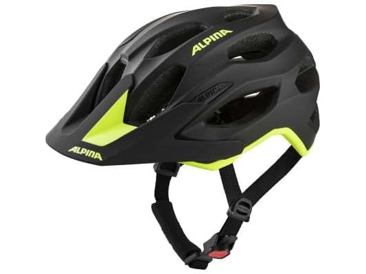 Alpina Carapax 2.0 sykkelhjelm svart-neongul matt 57-62 cm