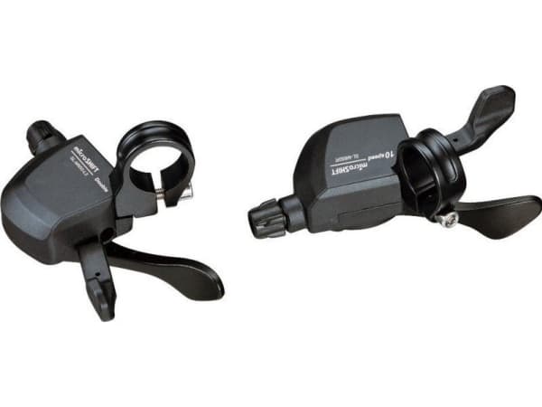 Microshift MICROSHIFT XLE girskiftere, par, 10-trinns (2x10), Shimano-kompatibel, Xpress Trigger, uten girindikator (NY)