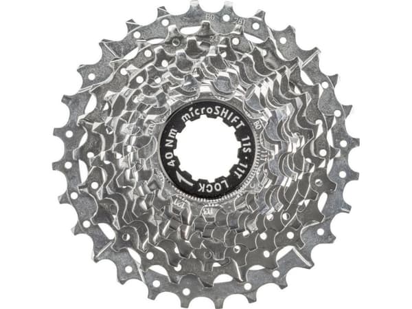 MICROSHIFT CENTOS 11.-line kassett, Stål, Shimano-kompatibel, 11-12-13-14-15-16-17-19-21-23-25, Krom, (NY)