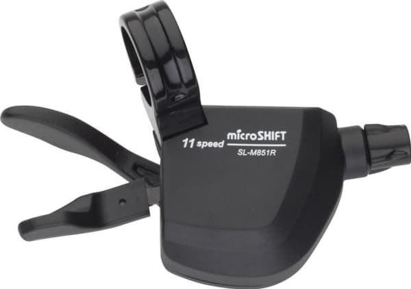 Microshift MICROSHIFT XLE girskifter, høyre, 11-trinns, Shimano-kompatibel, Xpress Trigger, uten girindikator (NY)