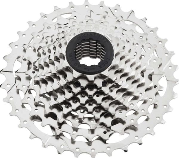MICROSHIFT MARVO kasetti, 9.r., Teräs, Shimano yhteensopiva, 11-13-15-18-21-24-28-32-36, Nikkeli, (UUSI), (UUSI)