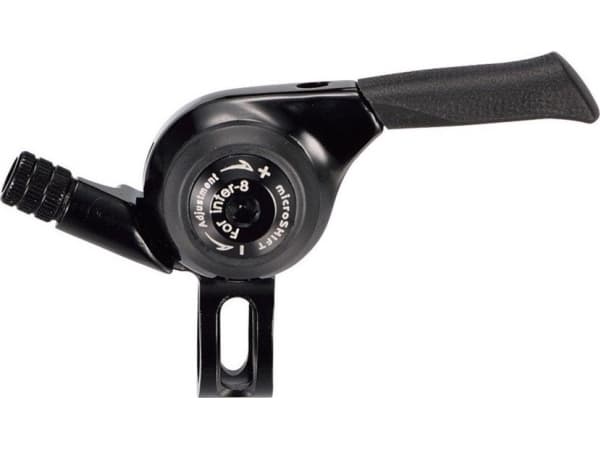 Microshift MICROSHIFT shifter, høyre, 8-trinns, Shimano-kompatibel, Thumb Shifter, indeksering (NY)