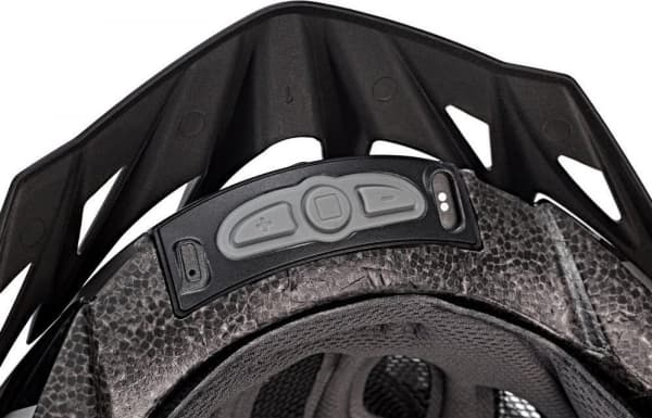 Bluetooth MTB sykkelhjelm 54-58cm LED/SOS/Intercom grå