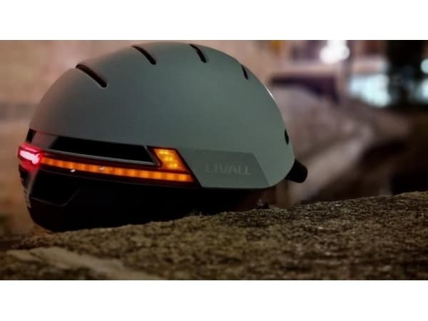 Livall Neo Smart Bluetooth LED/SOS byhjelm, grå, størrelse M (BH51M)