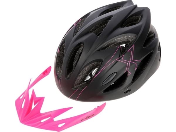 Nils Extreme rullaluistelu-/luistelukypärä Nils Extreme MTW291 musta/vaaleanpunainen koko M (51-60cm)