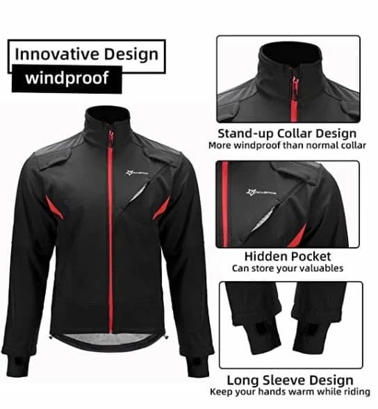 ROCKBROS YPW021 polkupyörän talvitakki vesi ja tuulenpitävä takki M-4XL