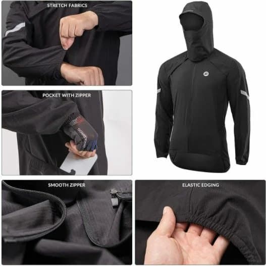 ROCKBROS cykeljacka 3 i 1 avtagbar jacka West Women / Male Cycling
