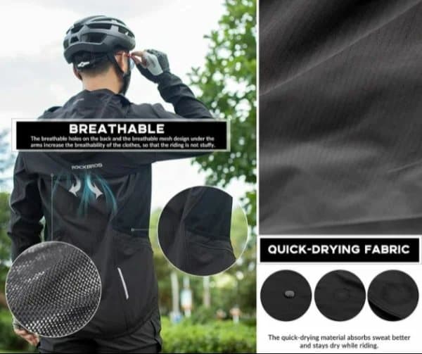 ROCKBROS cykeljacka 3 i 1 avtagbar jacka West Women / Male Cycling