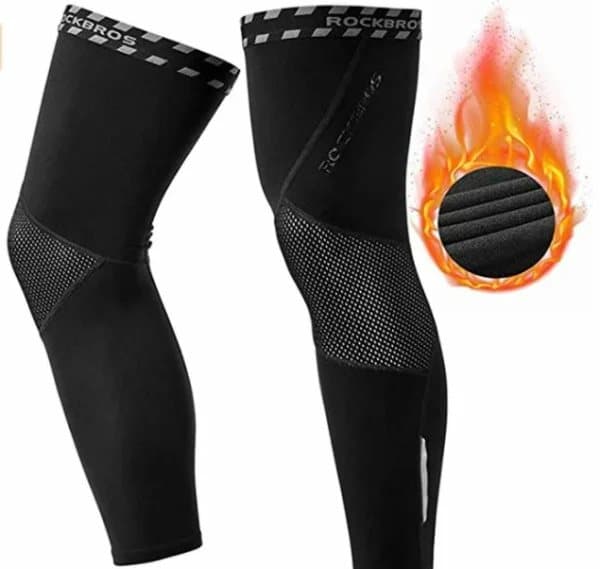 ROCKBROS LKPJ003 Cykelbenvarmere knæpuder vinter S-3XL (1 par) XL/3XL