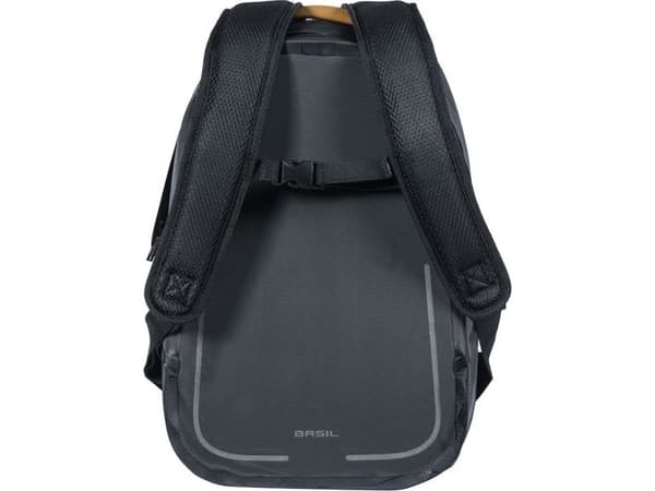 BASIL BASIL URBAN DRY BACKPACK 18L backpack, Hook-On System hook fastening, matt black (NEW)