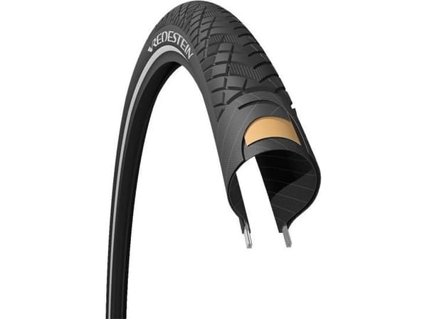 Vredestein Trekking dekk VREDESTEIN PERFECT TOUR 28x1,5/8x1,1/4 (32-622) wire anti-punktering innsats refleks svart (NY)