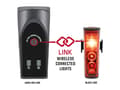 Miniatyrbilde 1 av 2: Sigma Sport Aura 100 Set + Blaze Link, Frontlys + baklys (sett), Sort, IPX4, LED, Rød, Hvit, 100 lm