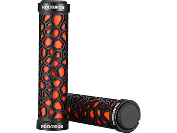 Rockbros Polkupyörän kahvat, kumikahvat, 22 mm musta ja oranssi