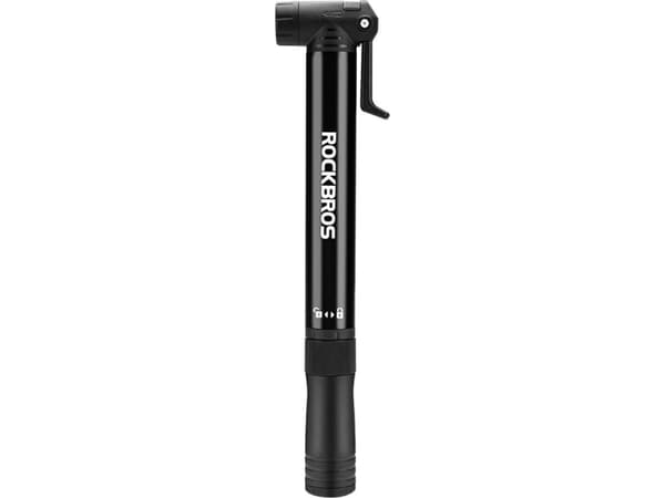 Rockbros 42320010001 håndpumpe for sykkel + skrutrekker - svart