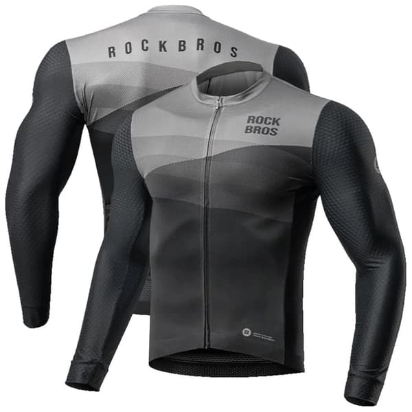 Rockbros sykkelskjorte 15120009005 langermet vår/sommer XXL - svart