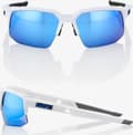 Miniatyrbilde 3 av 3: 100% Okulary Speedcoupe Matte White HiPER Blue Multilayer Mirror Lens