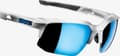 Miniatyrbilde 2 av 3: 100% Okulary Speedcoupe Matte White HiPER Blue Multilayer Mirror Lens