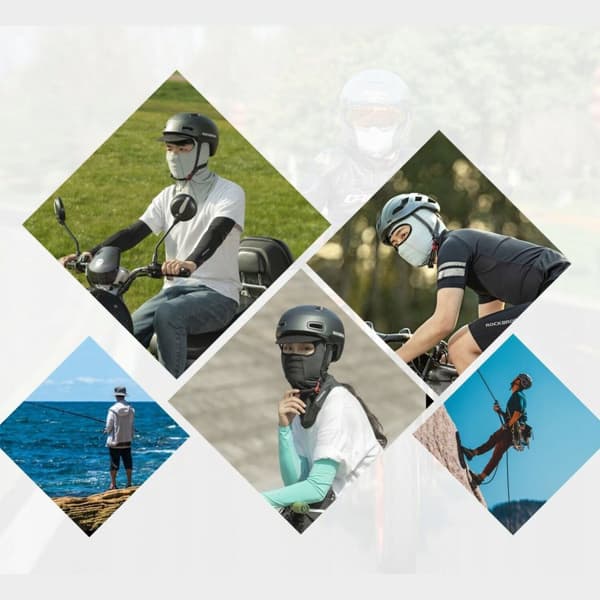 Balaklawa Rockbros LF8112-1 forlænget cykel motorcykel balaclava